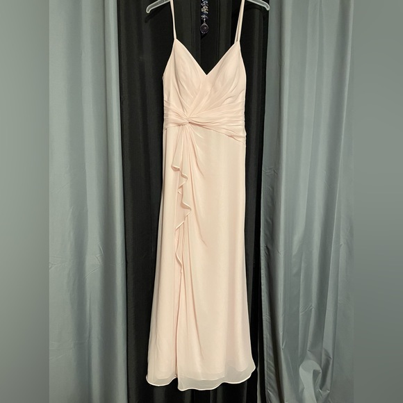 Azazie bridesmaid dress size 4 blushing pink - Picture 1 of 3